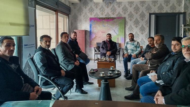 اجتماع قادة الرأي في مكتب الارتباط والإرشاد بحلب