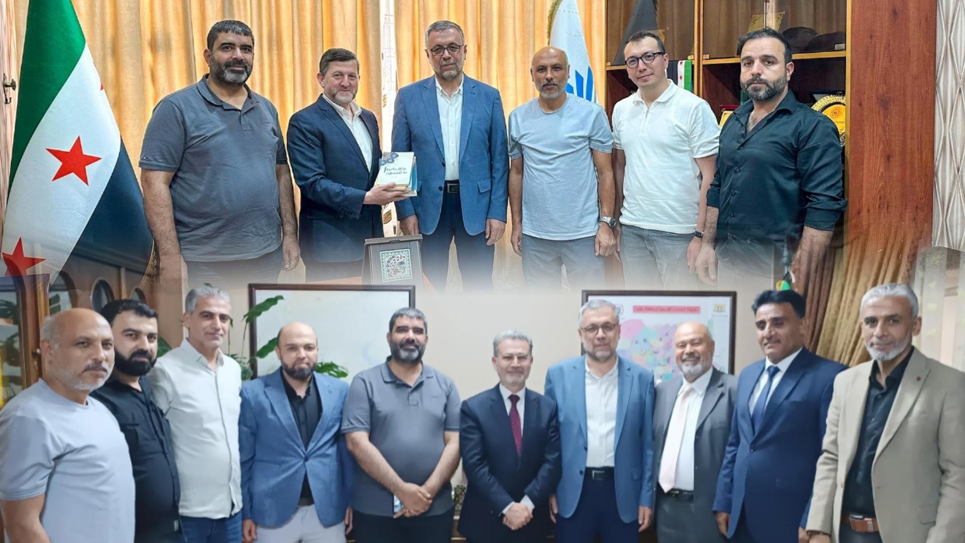 Halep İl Sağlık Müdürüne ve Midad Derneği Başkanına Hayırlı Olsun Ziyareti