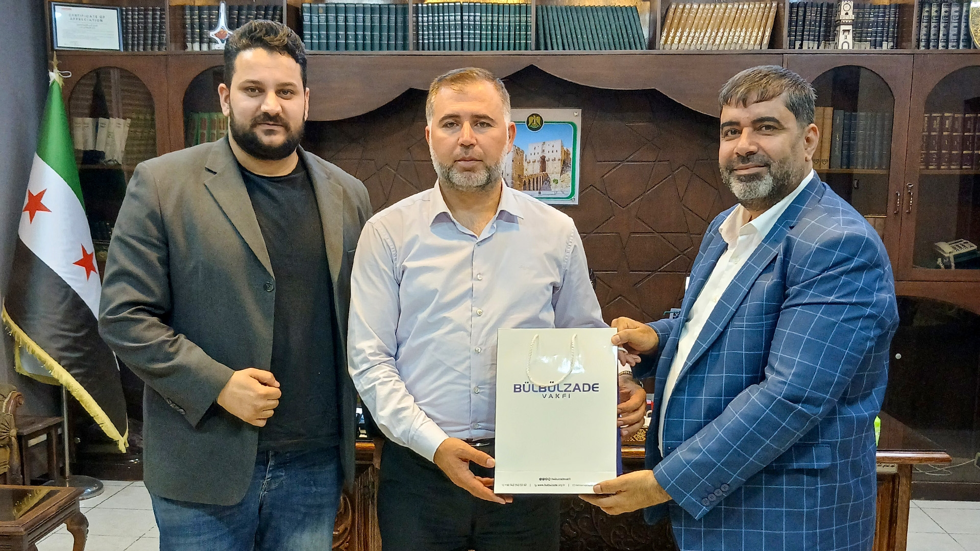 Bülbülzade Suriye Derneği’nden Halep Milli Eğitim Müdürü’ne Ziyaret