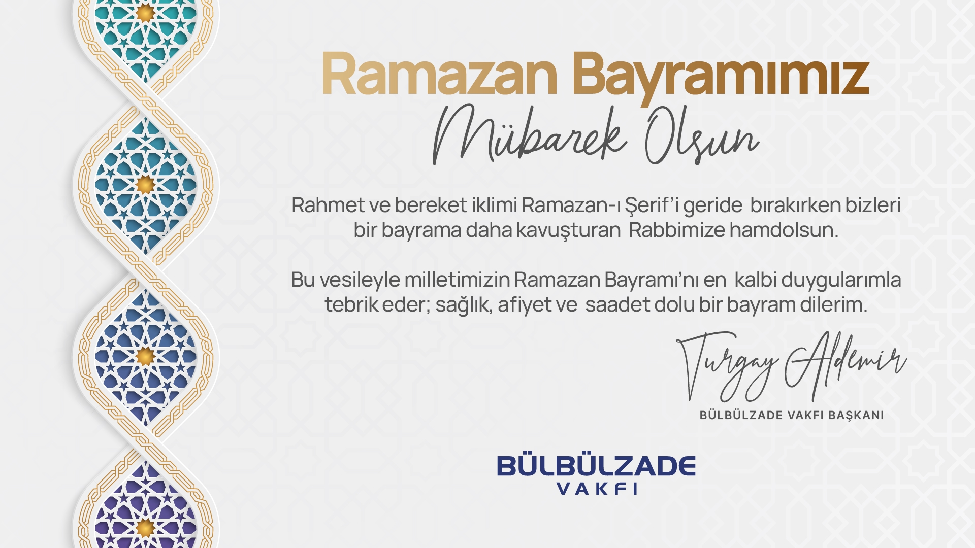 Ramazan Bayramımız Kutlu Olsun
